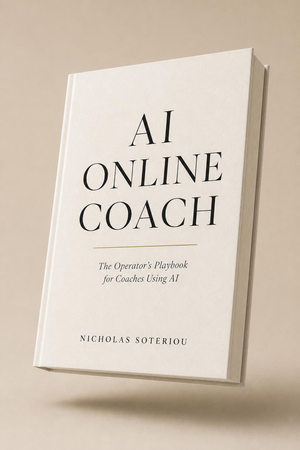 AI Online Coach eBook cover by Nicholas Soteriou